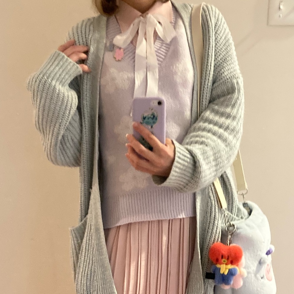 Retro Floral Sweater Vest